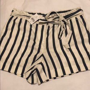 Stripe shorts.